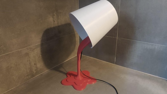 paint bucket lamp paint bucket light lamp ink  3d print model - Mito3D