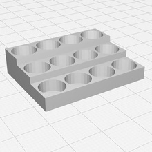 paint cup organizer tool holder palette 3d print model - Mito3D