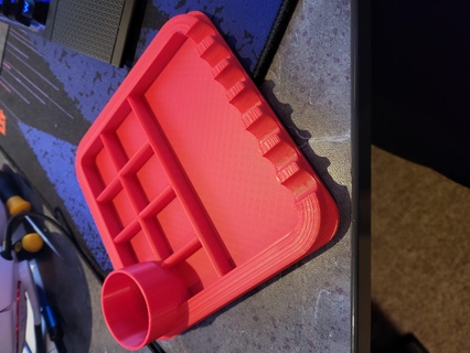 Farbe Mischen Wasser Tasse Teller Malerei Tablett Rührgerät 3d print model - Mito3D