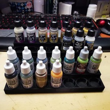 pintura rack modelo de conjunto tinta 8 diferentes a arte vallejo cidadela gw 3d print model - Mito3D