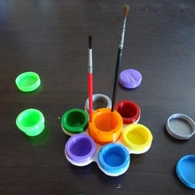 paint set game peinture pots buckets 3d print model - Mito3D