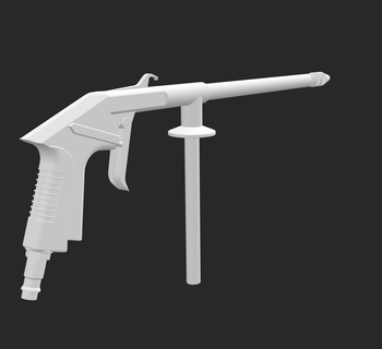 paint spray gun compressor painting 3d print model - Mito3D