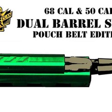 paintball 68 cal 50 barrel swab belt case pouch holder various sport outdoors 3d print model - Mito3D