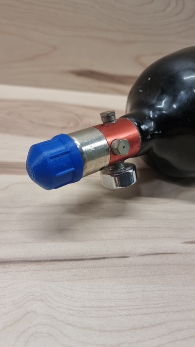 paintball pressão protetor boné fino cobrir bainha fio simples bola ar nxl garrafa 3d print model - Mito3D