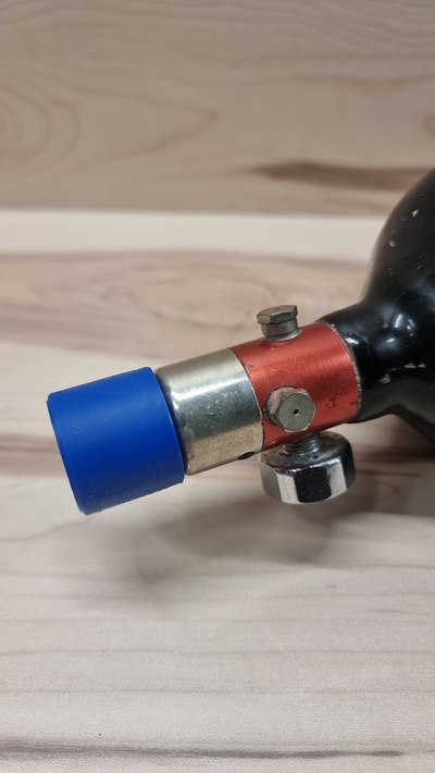 paintball pressão protetor cilindro cobrir bainha fio simples bola ar nxl garrafa 3d print model - Mito3D