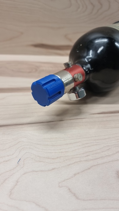 paintball presión protector revólver delgado cubierta carcasa funda hilo sencillo bola aire nxl botella 3d print model - Mito3D