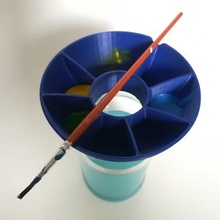 painting gadget glass flask brush art reuse 3d print model - Mito3D