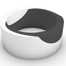 par argolas joalheria casal Projeto amar anel Casamento 3d print model - Mito3D
