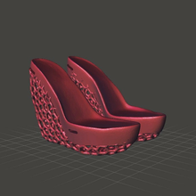 çift Voronoi takozlar moda yeniden düzenleme Remixchallenge ayakkabı kama 3d print model - Mito3D