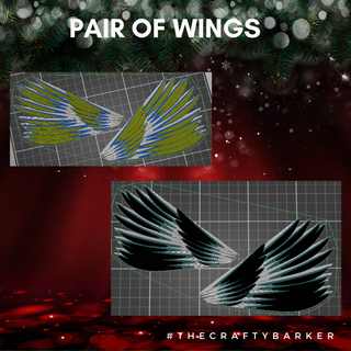 pair wings crafts ornaments use anything pretty much Art #wings #ornament #crafts #embellishments for loved ones picture 3d print model - Mito3D