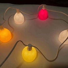 Paisley taş ocağı mini abajurlar dekor abajur dizi ışıklar 3d print model - Mito3D