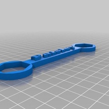 Paisley Schlüssel 3d print model - Mito3D