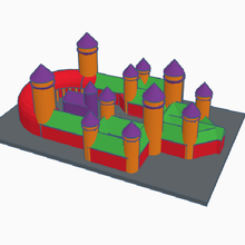 palazzo Haraldson architettura castello semplice medievale facile 3d print model - Mito3D