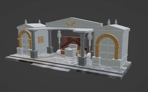palace herod diorama bethlehem pieces 3d print model - Mito3D