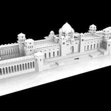 palácio da índia do de umaid bhawan arquitetura natureza 3d print model - Mito3D