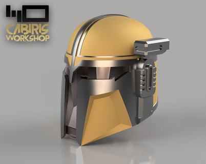 paladin mandalorian helmet helmet costume cosplay star wars armour scifi mandalorian  3d print model - Mito3D