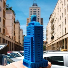 palazzo Assitalia Palermo minimundo arquitectura Sicilia Italia italia punto referencia edificio gratis 3d print model - Mito3D