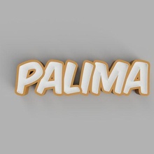 palima - led lamp nameled child name ornament light control gift modular glue home night 3d print model - Mito3D