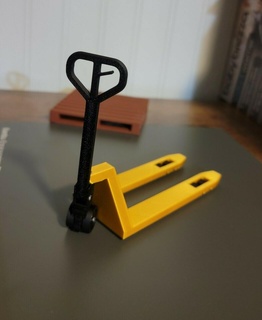 pallet jack warehouse forklift fork lift shipping coaster drink desk 3d print model - Mito3D
