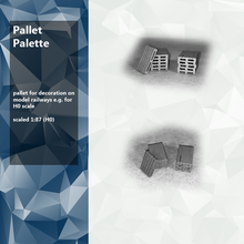 Palette Spiel h0 europallet Dekoration 3d print model - Mito3D