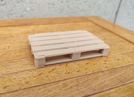 pallet scale 1 16 14 bruder agricultural miniature 3d print model - Mito3D