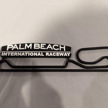 palm beach raceway track map nameplate wall art 3d print model - Mito3D