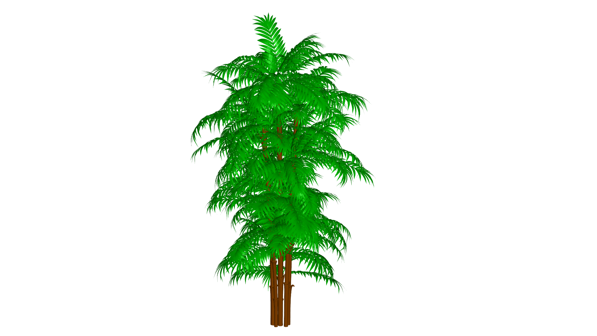 palm tree - flower plant green garden 3D print model - Mito3D