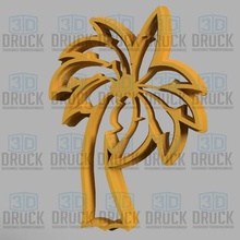 palmera - palma del árbol de cortador la galleta casa mano cookie 3d print model - Mito3D
