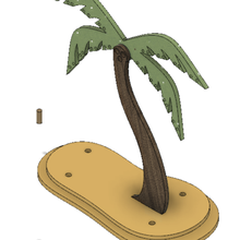 avuç içi ağaç küpe takı ayakta durmak moda plaj güneşli eğlence güzel gadget Sanat Su kolye gün 3d print model - Mito3D