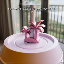 palma albero isola cannuccia cappello cilindro moda bicchiere compagno Palma Starbucks 3d print model - Mito3D