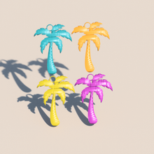 palmtree earrings fashion earring palm idealab vacation beach sunshine summer sea holidays 3d print model - Mito3D