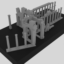 Palmyra arquitetura prédio famoso Arquitetura famosa 3d print model - Mito3D