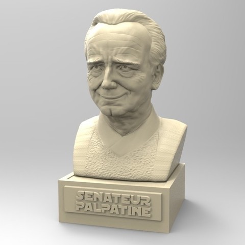 palpatine a arte no peito o ator senhor sith senador star wars ian mc diarmid 3D print model - Mito3D