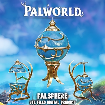 palsfera sta cosplay decorazione articolo palworld gioco pokemon giochi giocattoli amico pokeball carta foxpark daedream peperoncino cos 39 è floscio 3d print model - Mito3D