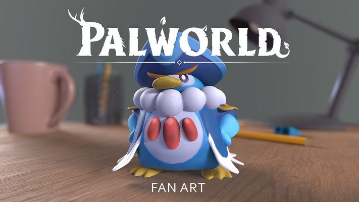 palworld 11 penking fanart videogames toys game art 3d print model - Mito3D