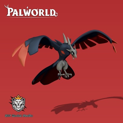 palworld dragão pássaro animais 3d print model - Mito3D