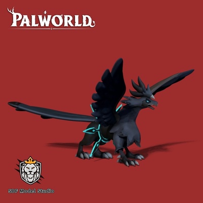 palworld grifo negro animais 3d print model - Mito3D