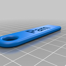 pam personalized key chain fashion customized accessories 3d print model - Mito3D