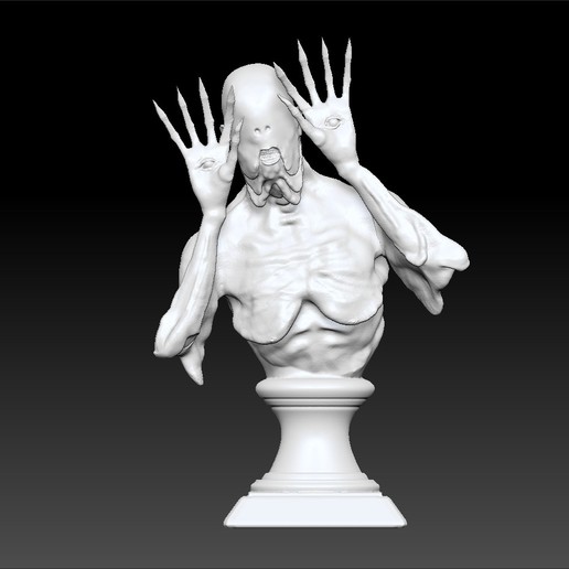 pan's labyrinth art bust statue figure pale man 3D print model - Mito3D