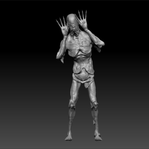 pan's labyrinth pale man art bust statue figure 3D print model - Mito3D