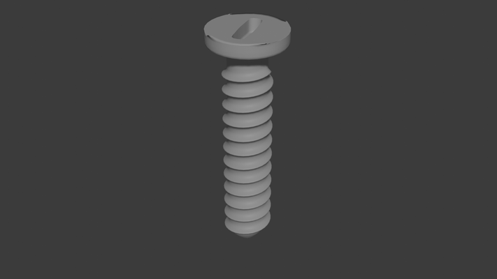 pan cabeza tornillo 3d print model - Mito3D