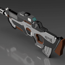 pan oceania rifle infinito jogo de guerra arma brinquedo réplica cosplay prop o 3d print model - Mito3D