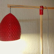 panal casa art de la decoración luz lámpara 3d print model - Mito3D