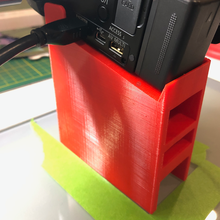 panasonic telecamera supporto telecamera panasonic ruscello contrazione inclinato 3d print model - Mito3D
