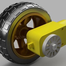 panbot - encoder disk tt-motor gadget car microbit rc robot robotbit robotics ttmotor 3d print model - Mito3D