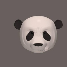 panda art animale 3d print model - Mito3D