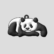panda home Schlüssel-ring Tier 3d print model - Mito3D