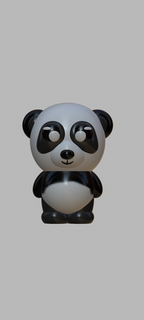 panda bear teddy animal keychain art toy 3d print model - Mito3D
