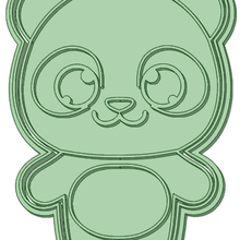 panda 1 biscotto taglierina attrezzo 3d print model - Mito3D