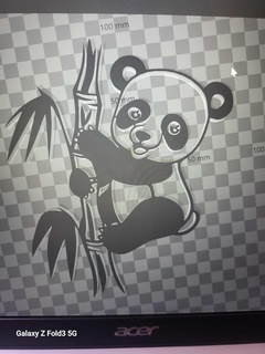panda 2d animal 3d print model - Mito3D